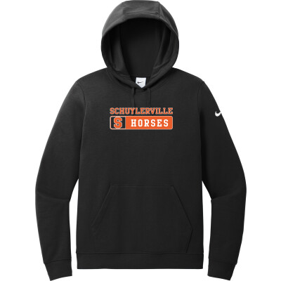 Nike Women's Club Fleece Sleeve Swoosh Pullover Hoodie