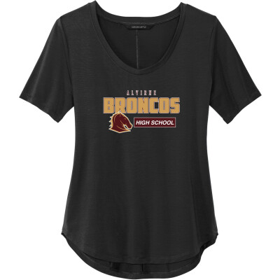 Women's Stretch Jersey Relaxed Scoop Tee