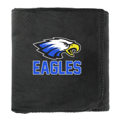 100% Recycled PET Fleece Blanket with RPET Pouch