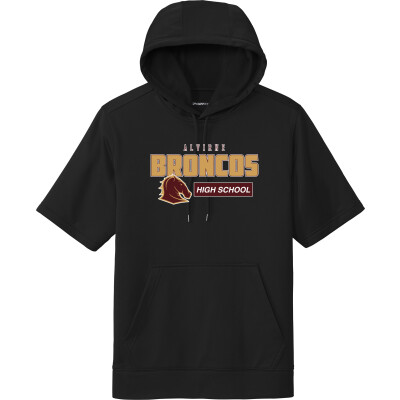 Performance Fleece Short-Sleeve Hooded Pullover