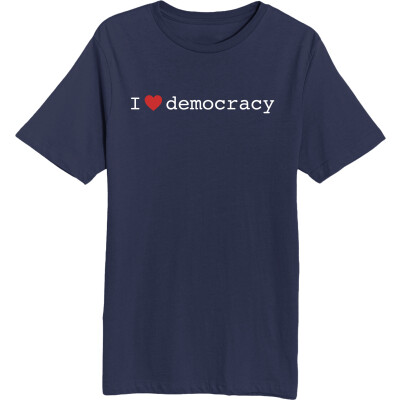 I ❤︎ Democracy - Unisex Short Sleeve T-Shirt