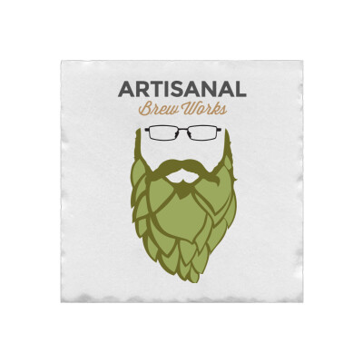 Artisanal Brew Works Square Marble Coaster - Set of 2