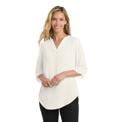 PORT AUTHORITY Ladies 3/4 Sleeve Tunic Blouse - PALW701 (EMB)