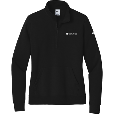 Nike Women's Club Fleece Sleeve Swoosh 1/2-Zip