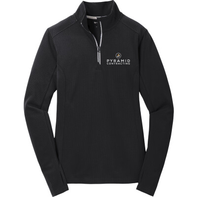 Sport-Tek Women's Sport-Wick® Textured 1/4-Zip Pullover (EMB)