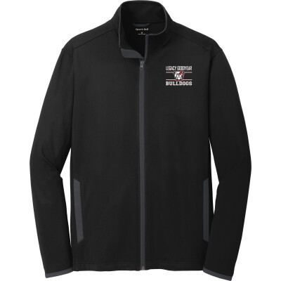 Stretch Contrast Full-Zip Jacket