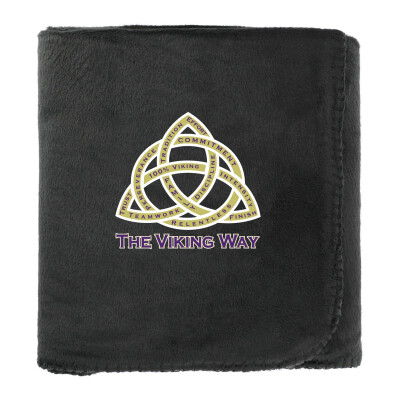 100% Recycled PET Fleece Blanket with RPET Pouch