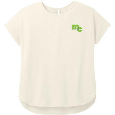 MERCER+METTLE Womens Stretch Crepe Crew - MM2015 (EMB)