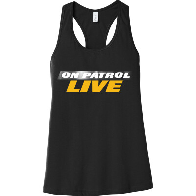 On Patrol: Live Women's Jersey Racerback Tank