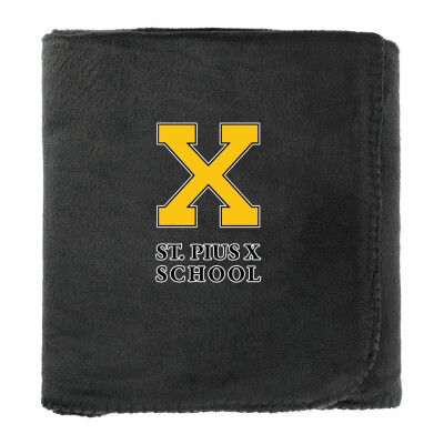 100% Recycled PET Fleece Blanket with RPET Pouch