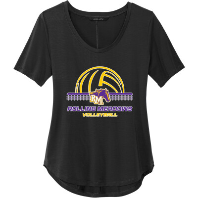 Women's Stretch Jersey Relaxed Scoop Tee