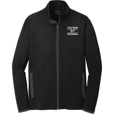 Stretch Contrast Full-Zip Jacket