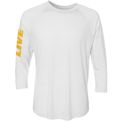 On Patrol: Live Unisex Triblend Three-Quarter Raglan T-Shirt