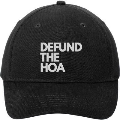 DEFUND THE HOA Brushed Twill Cap