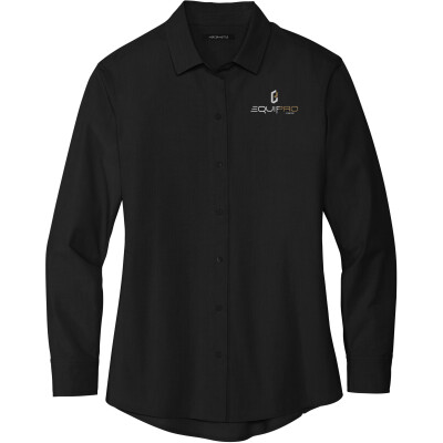 MERCER+METTLE Women's Stretch Crepe 3/4 Sleeve Blouse (EMB)