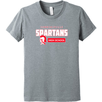 Bella+Canvas Youth Heather CVC Tee