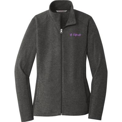 Women's Heather Microfleece Full-Zip Jacket