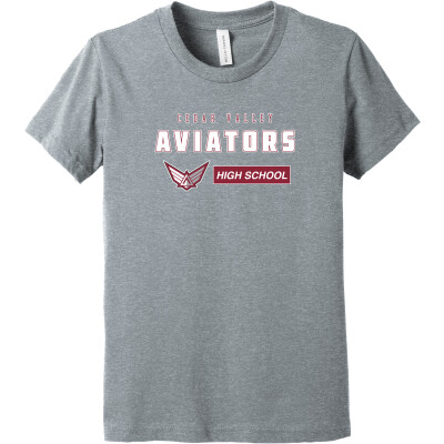 Bella+Canvas Youth Heather CVC Tee