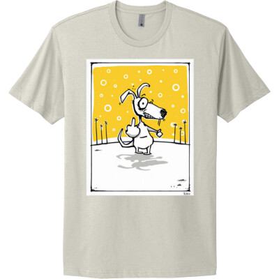 Dog and Bird Unisex Cotton Short Sleeve Tee