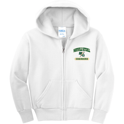 Youth Core Fleece Full-Zip Hooded Sweatshirt