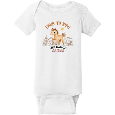 Infant Short Sleeve Baby Rib Bodysuit