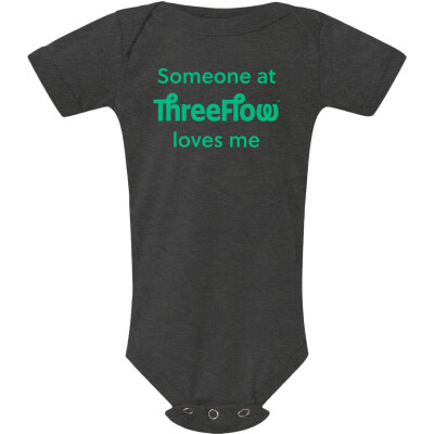 Bella + Canvas Infant Jersey One Piece - V2 Dark Grey