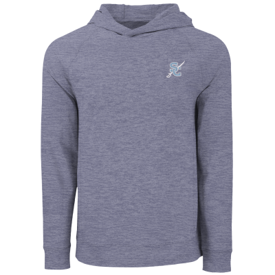 Adapt Recycled Soft Knit Stretch Mens Heathered Hooded Pullover