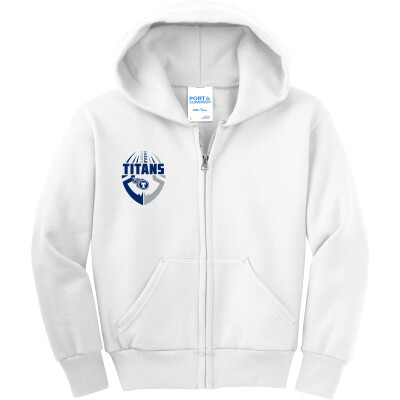 Youth Core Fleece Full-Zip Hooded Sweatshirt
