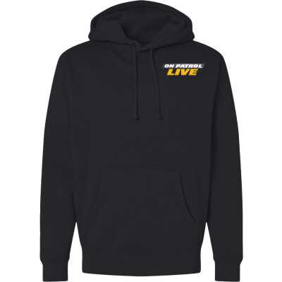 On Patrol: Live Unisex Midweight Hooded Sweatshirt