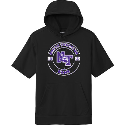 Performance Fleece Short-Sleeve Hooded Pullover