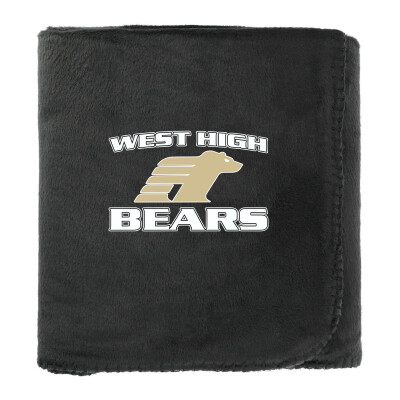 100% Recycled PET Fleece Blanket with RPET Pouch