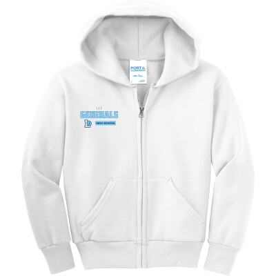 Youth Core Fleece Full-Zip Hooded Sweatshirt