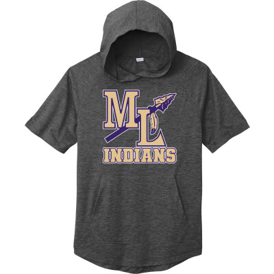 Tri-Blend Wicking Short Sleeve Hoodie