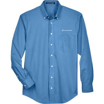 DEVON & JONES Men's Crown Collection Broadcloth Woven Dress Shirt - D620 (EMB)