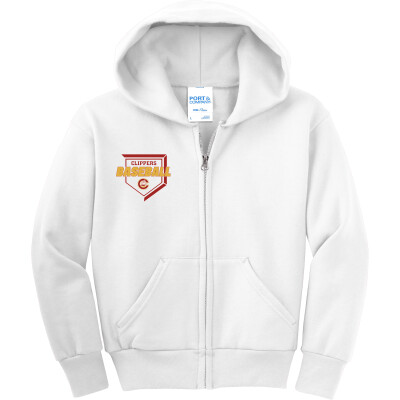 Youth Core Fleece Full-Zip Hooded Sweatshirt