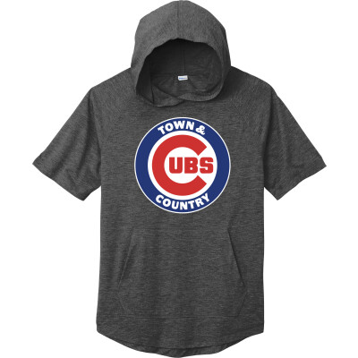 Tri-Blend Wicking Short Sleeve Hoodie