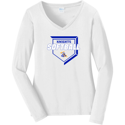 Women's Long Sleeve Fan Favorite V-Neck Tee