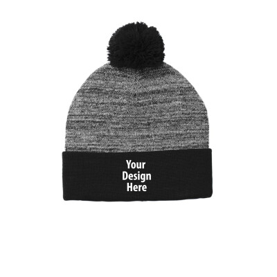 Heather Pom Pom Beanie