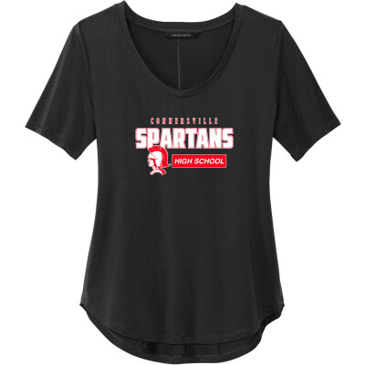 Women's Stretch Jersey Relaxed Scoop Tee