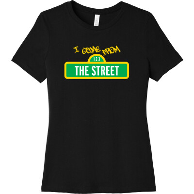 From the Street (yellow graffiti) - Women's Relaxed Jersey Short Sleeve Tee