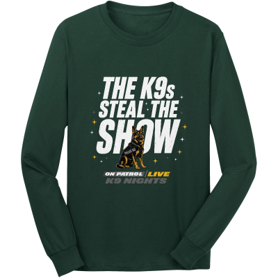 K9 Steals The Show Long Sleeve Core Cotton Tee