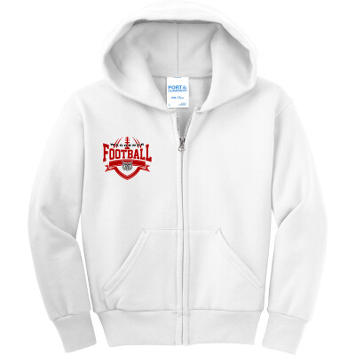 Youth Core Fleece Full-Zip Hooded Sweatshirt