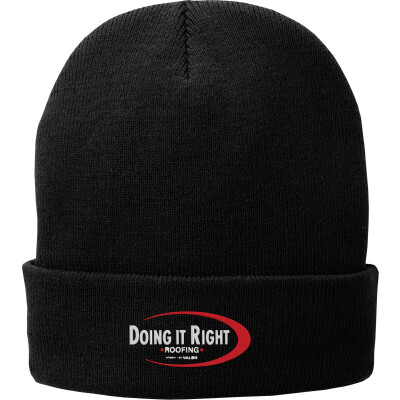 Fleece-Lined Knit Cap