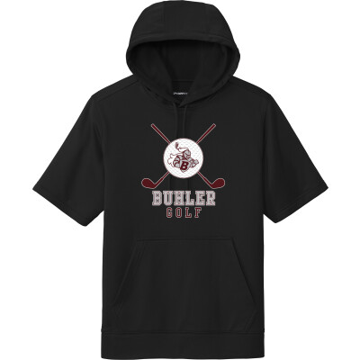 Performance Fleece Short-Sleeve Hooded Pullover