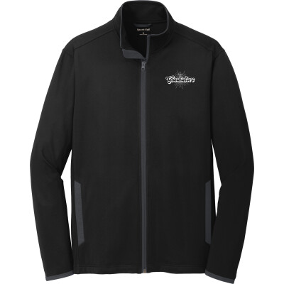 Stretch Contrast Full-Zip Jacket