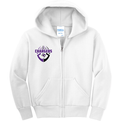 Youth Core Fleece Full-Zip Hooded Sweatshirt