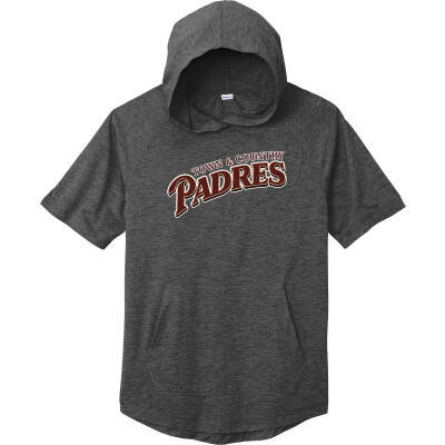 Tri-Blend Wicking Short Sleeve Hoodie